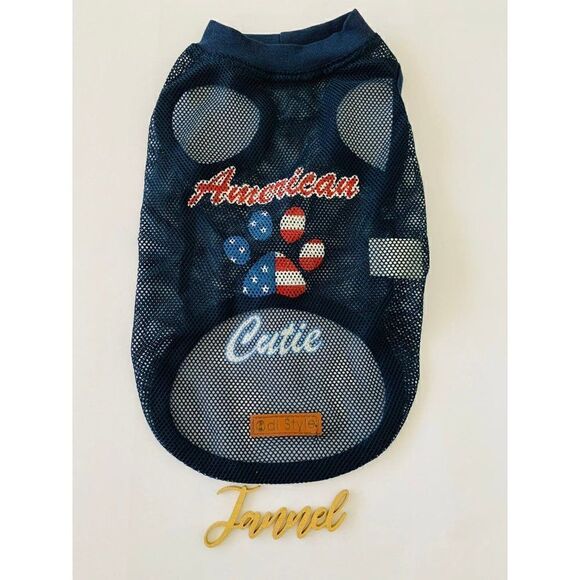 American Flag Dog Shirt - 4th of July Small Dog Clothes for Dogs, Indepe… - Picture 1 of 3
